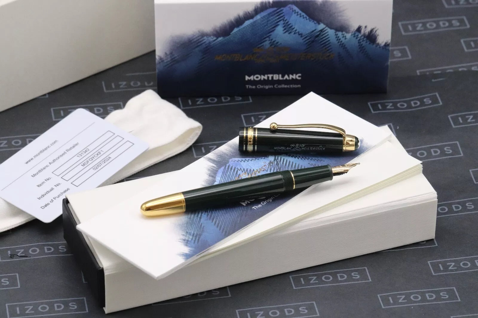 Montblanc Meisterstuck Classique Origin Collection Green Fountain Pen image 0
