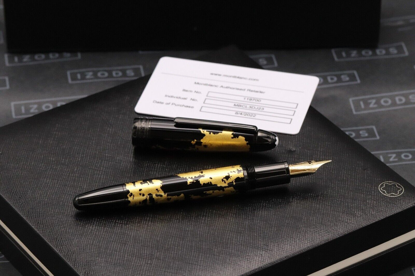 Montblanc Meisterstuck 146 LeGrand Solitaire Gold Leaf Fountain Pen - Flex Nib image 1