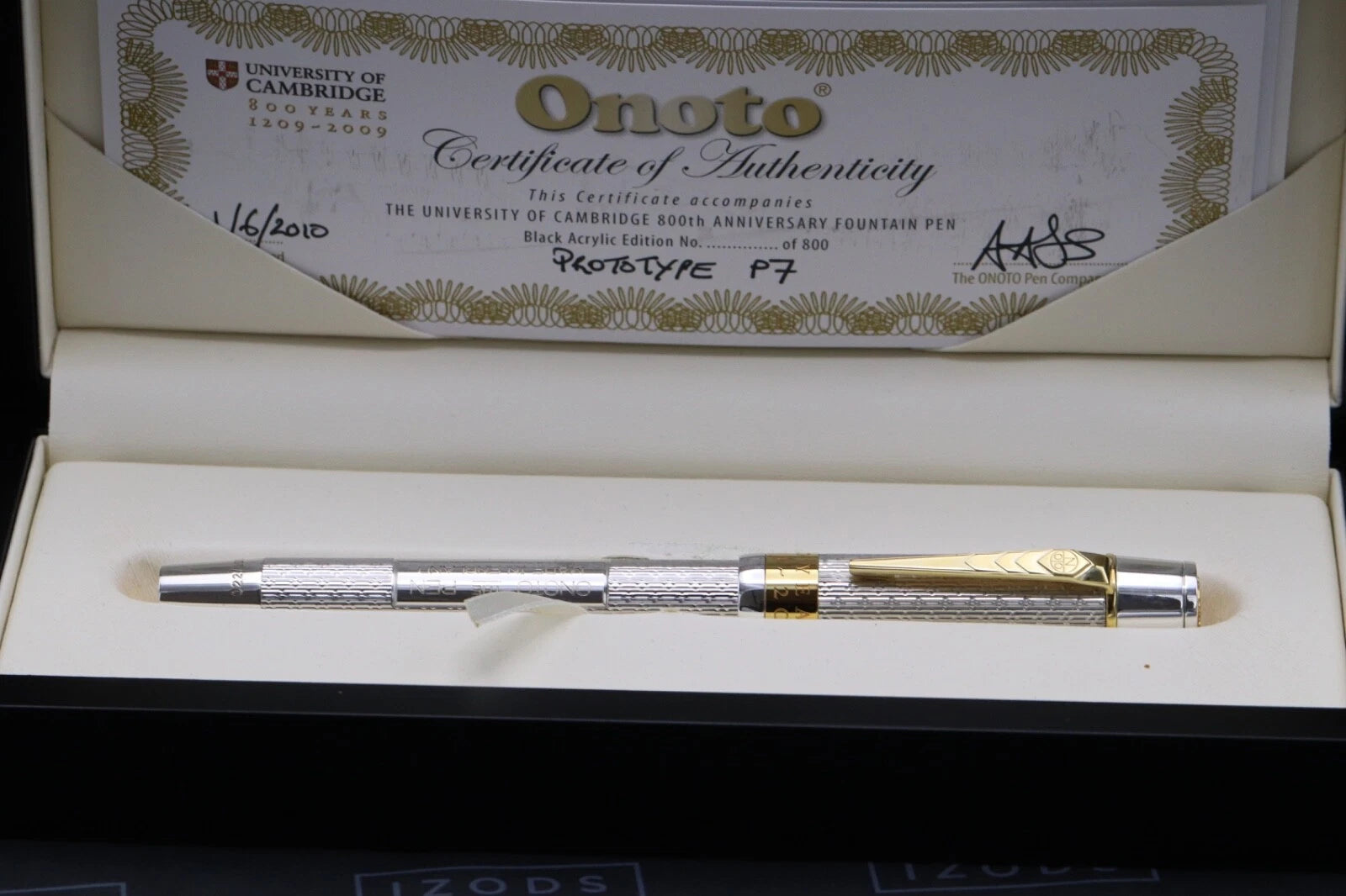Onoto University of Cambridge Silver Prototype Limited Edition Fountain Pen image 7