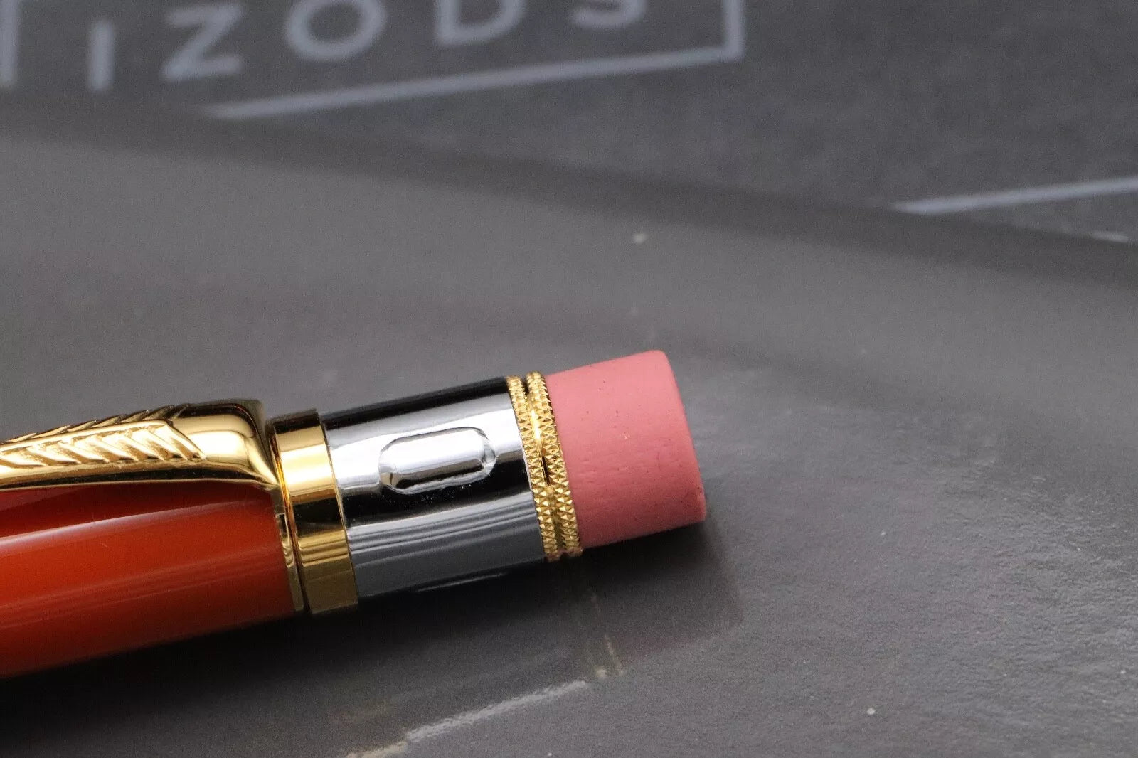Parker Duofold Centennial Orange Fountain Pen and Mechanical Pencil - UNUSED image 7