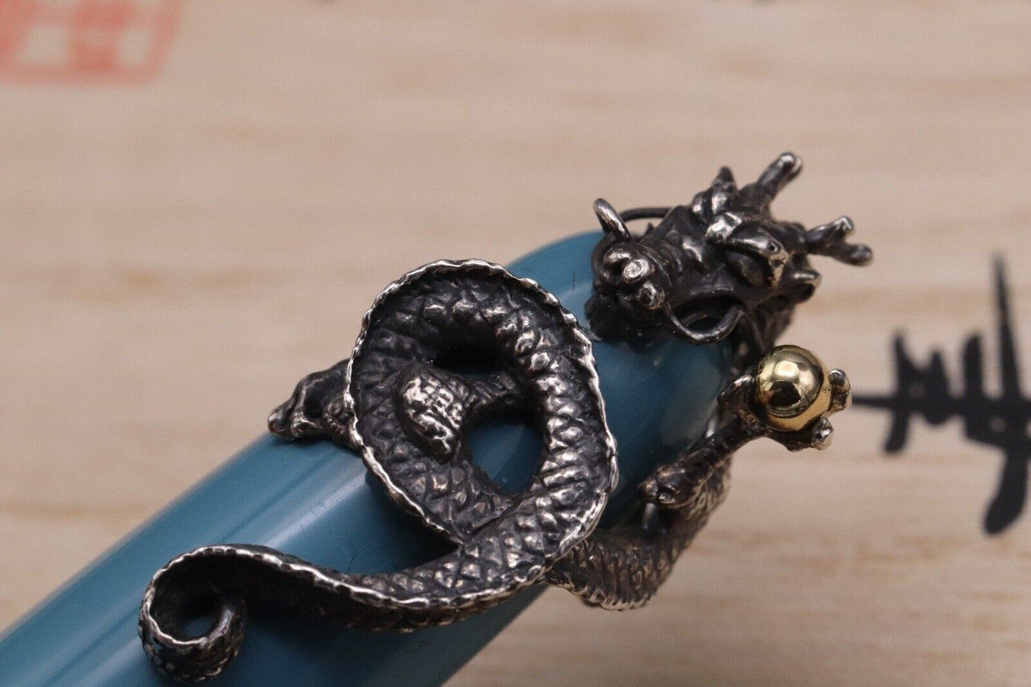 Nakaya Portable Writer Ama-iro Fountain Pen with Dragon Stopper - UNUSED image 4