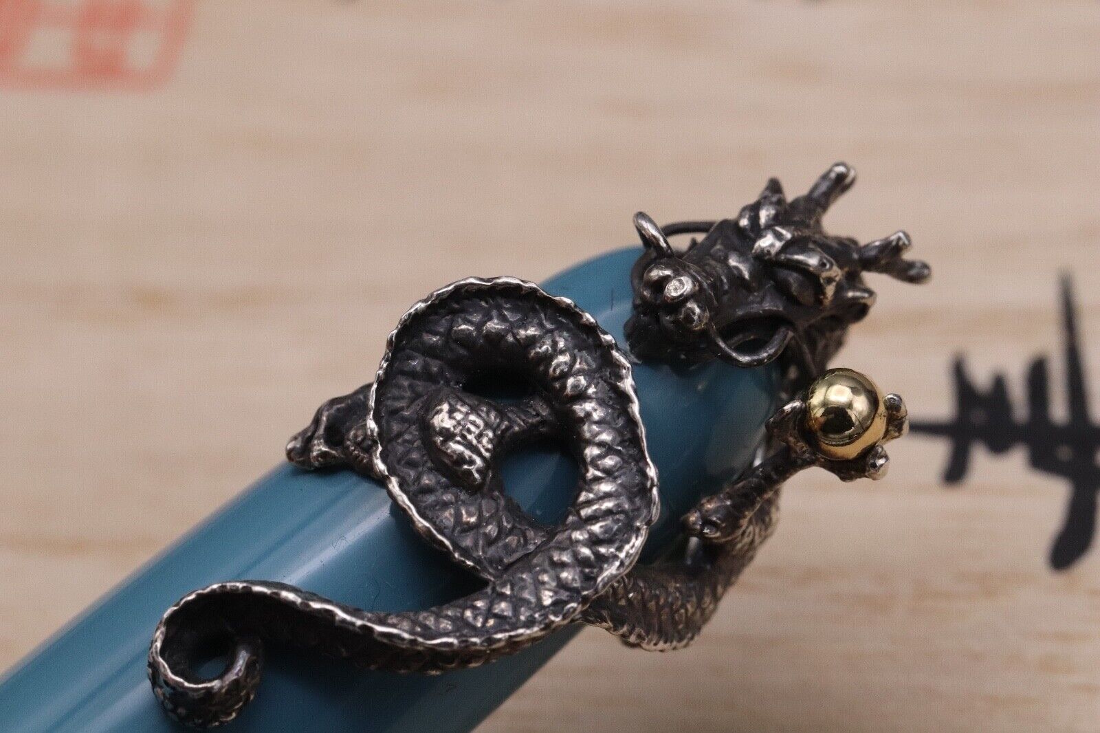 Nakaya Portable Writer Ama-iro Fountain Pen with Dragon Stopper - UNUSED image 4