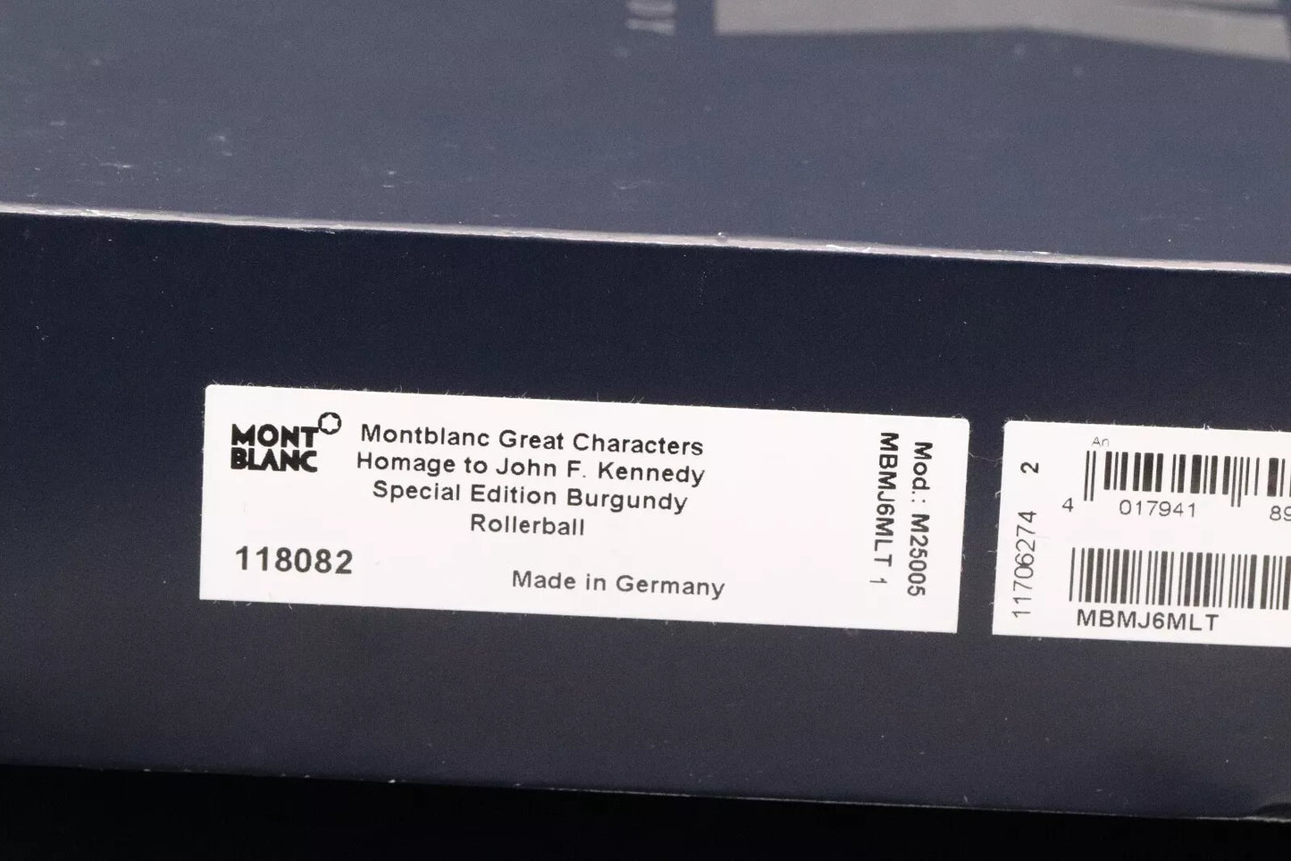 Montblanc Great Characters John F. Kennedy JFK Burgundy Rollerball Pen image 7