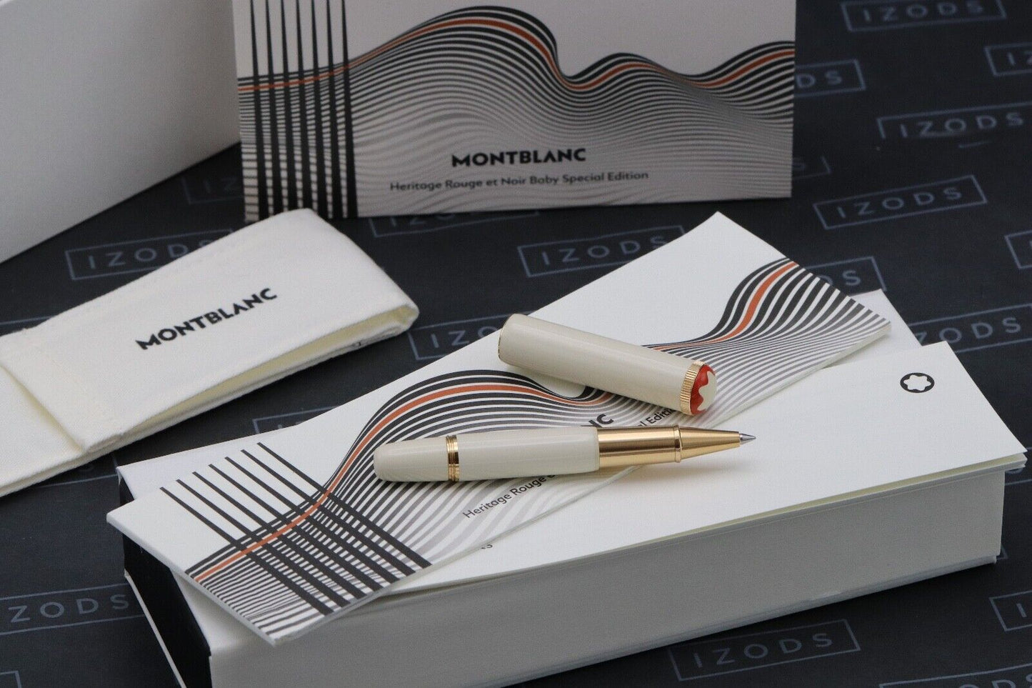Montblanc Heritage Rouge et Noir Baby Ivory-Resin Rollerball Pen - UNUSED image 0