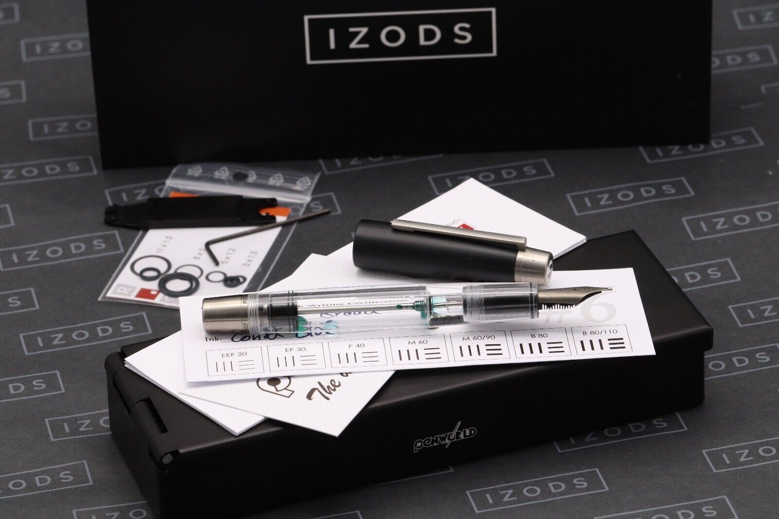 Conid Bulkfiller Minimalistica Demonstrator Fountain Pen - #6 Ti Broad Nib image 0