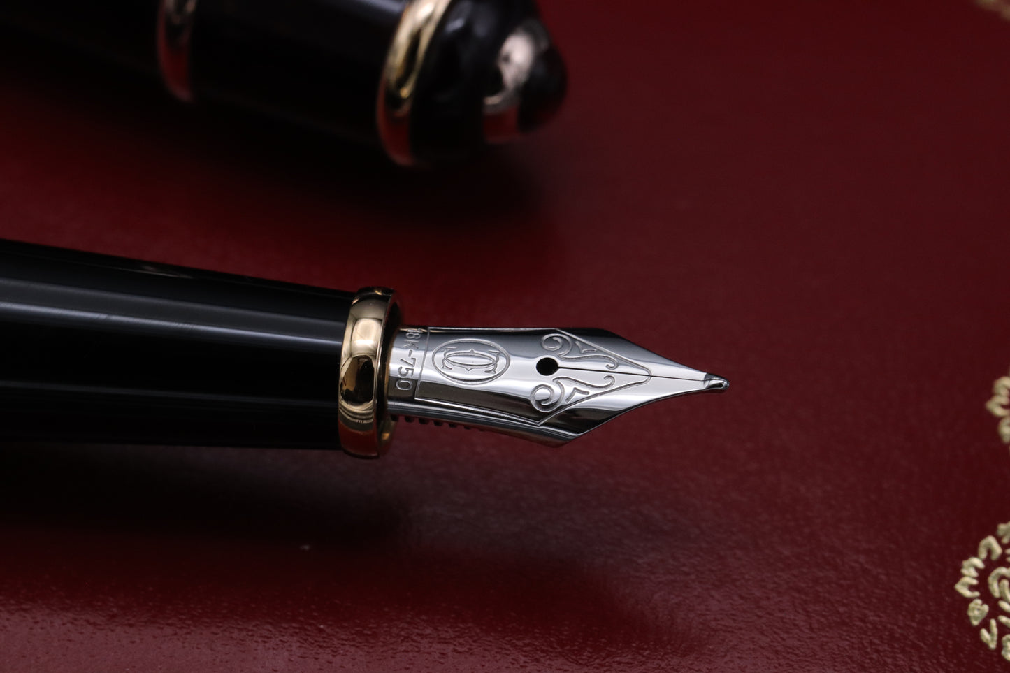 Cartier Diabolo Red Lacquer Fountain Pen - NEVER INKED