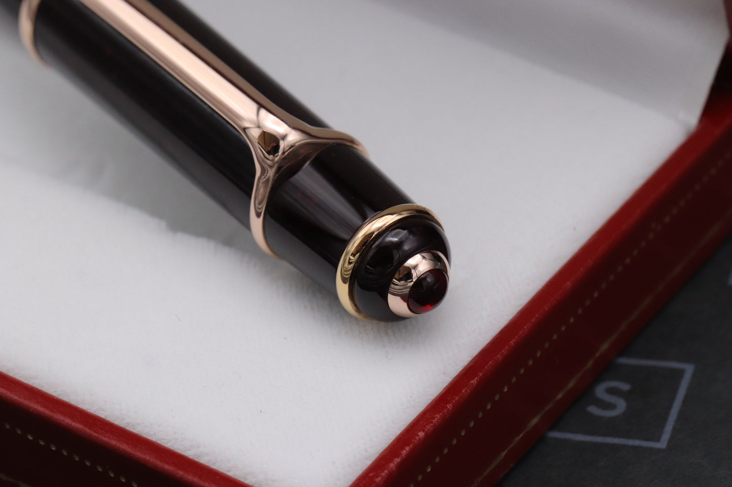 Cartier Diabolo Red Lacquer Fountain Pen - NEVER INKED