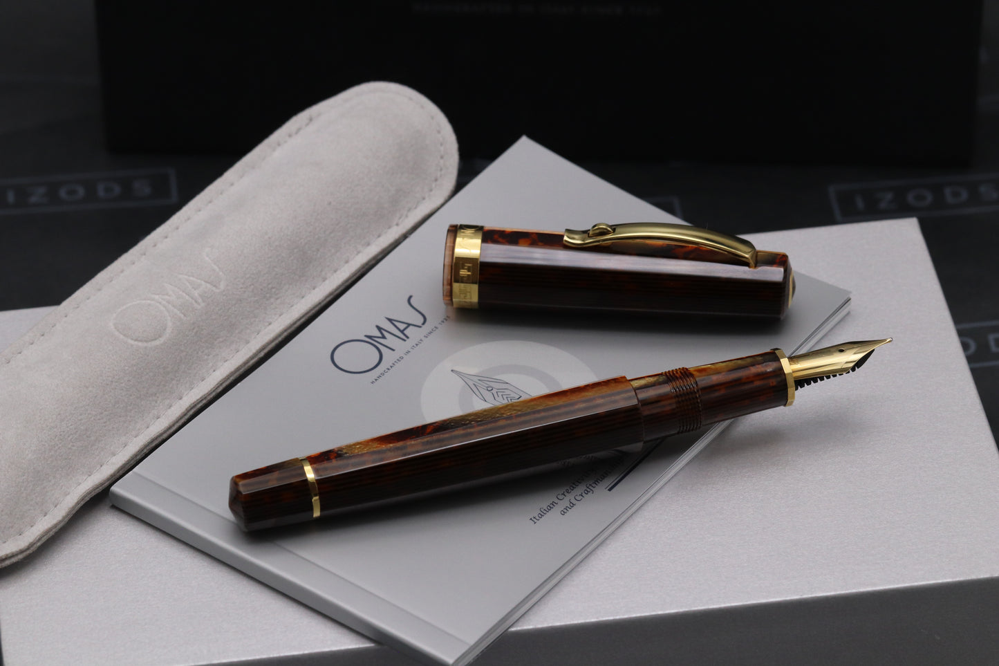 Omas Milord Arco Bronze Gold Trim Fountain Pen