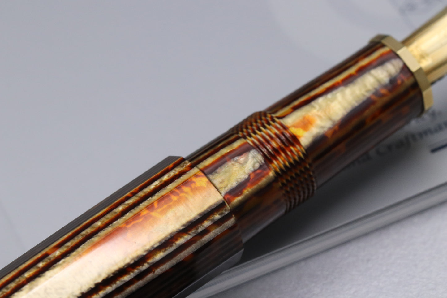 Omas Milord Arco Bronze Gold Trim Fountain Pen