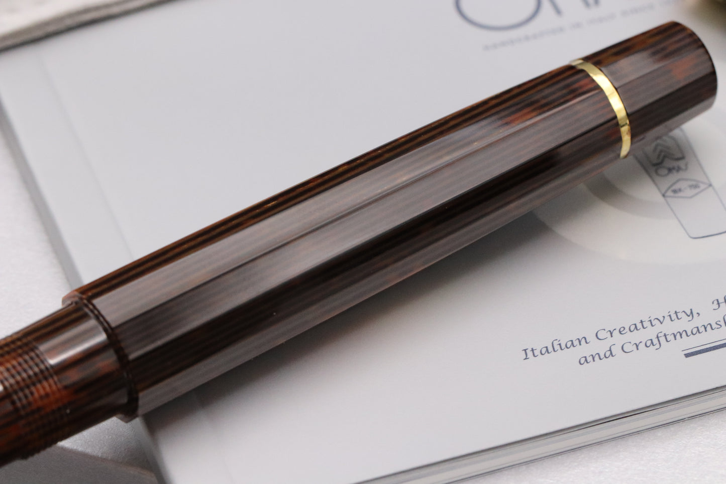 Omas Milord Arco Bronze Gold Trim Fountain Pen
