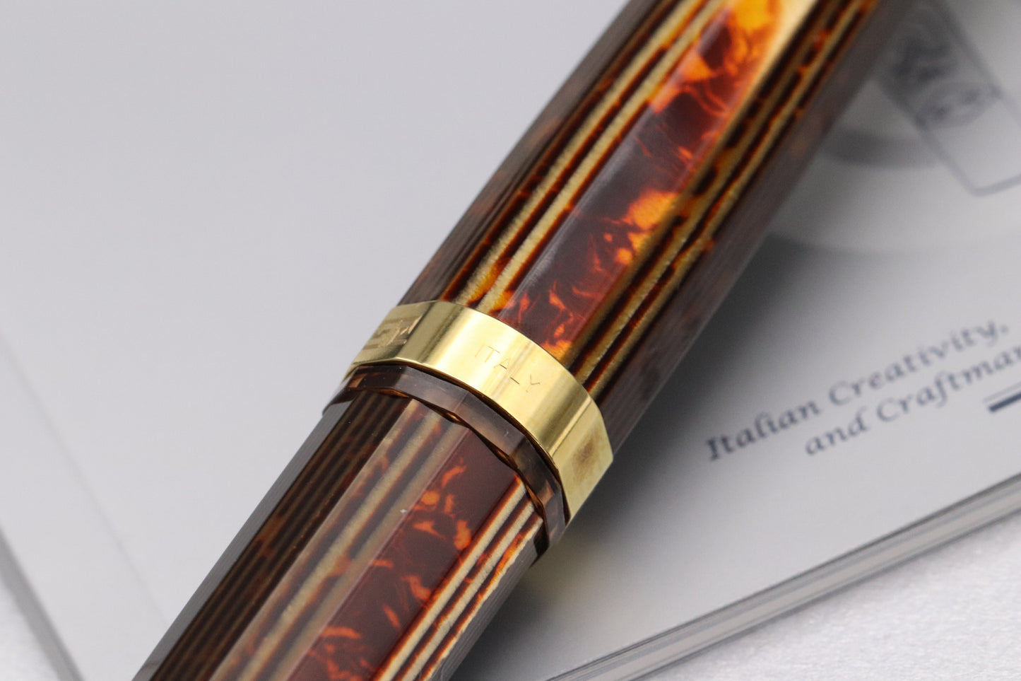 Omas Milord Arco Bronze Gold Trim Fountain Pen