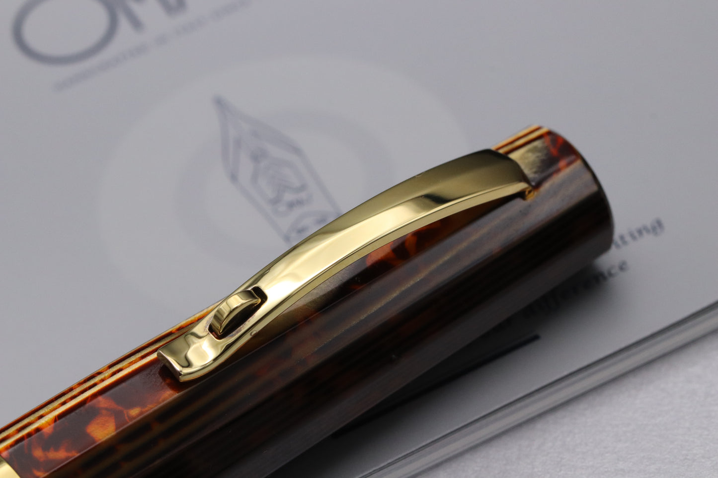 Omas Milord Arco Bronze Gold Trim Fountain Pen