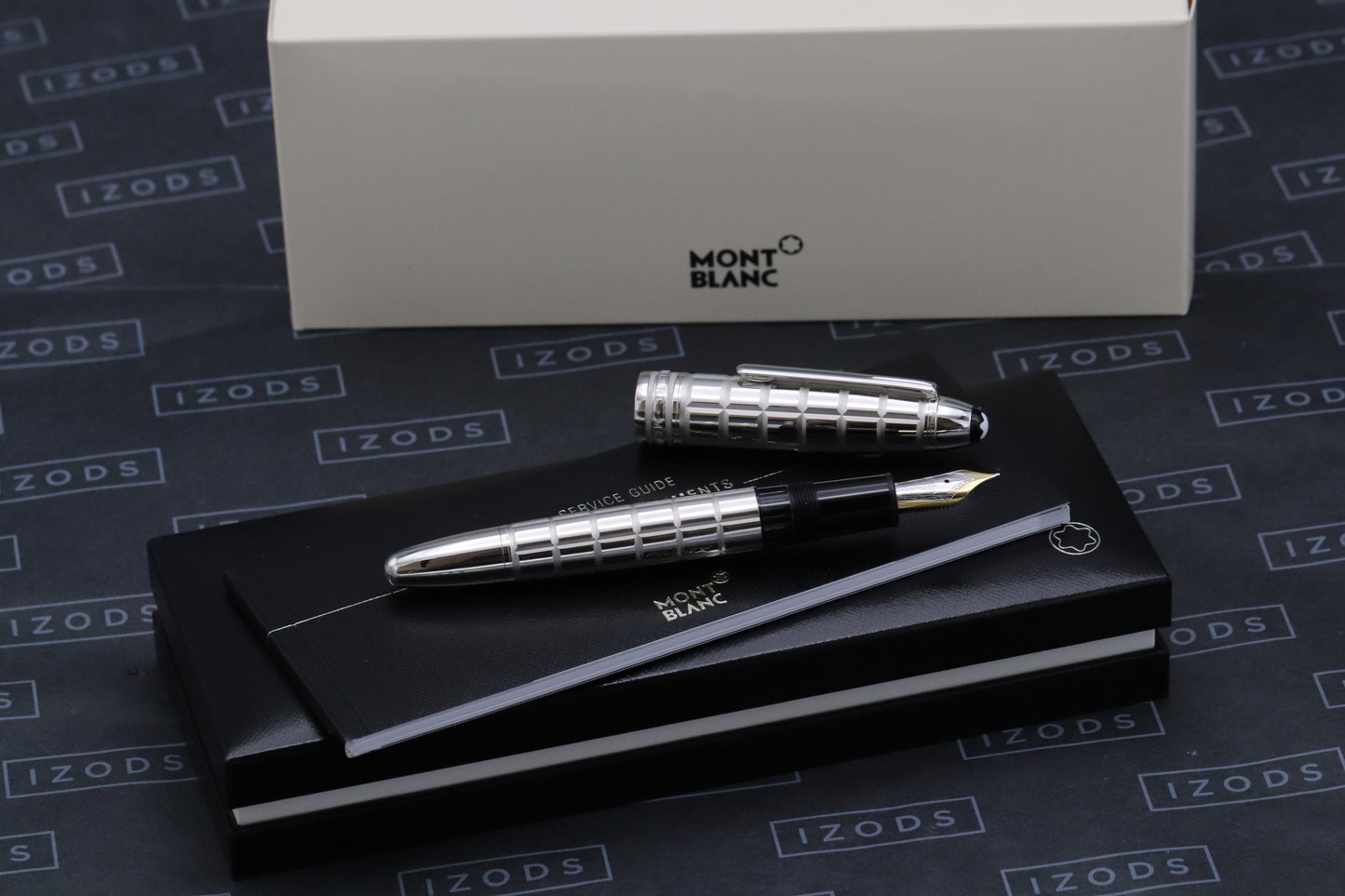 Montblanc Meisterstuck 146 LeGrand Platinum Facet Fountain Pen - EF Nib