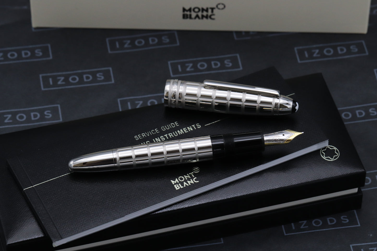 Montblanc Meisterstuck 146 LeGrand Platinum Facet Fountain Pen - EF Nib