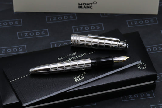 Montblanc Meisterstuck 146 LeGrand Platinum Facet Fountain Pen - EF Nib