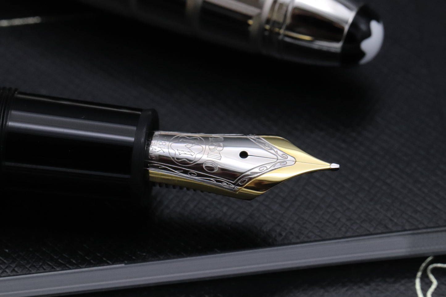 Montblanc Meisterstuck 146 LeGrand Platinum Facet Fountain Pen - EF Nib