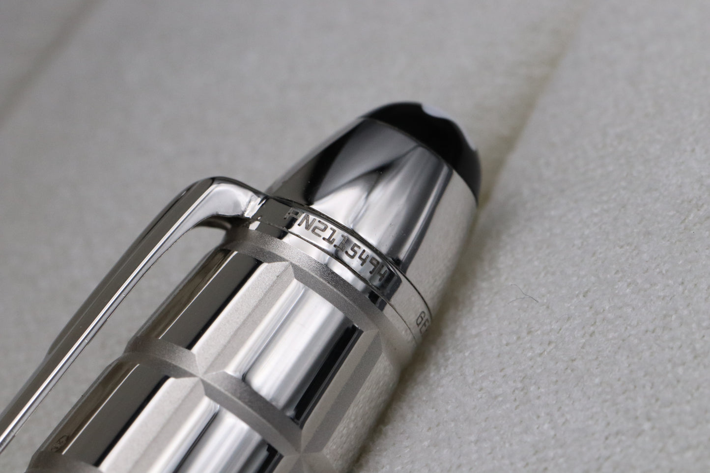 Montblanc Meisterstuck 146 LeGrand Platinum Facet Fountain Pen - EF Nib