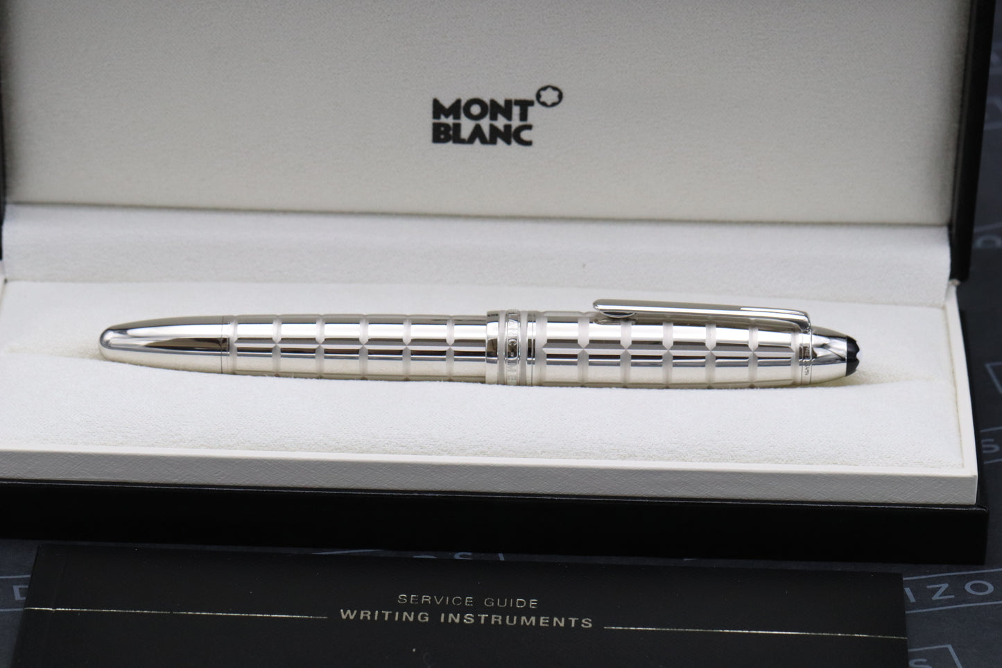 Montblanc Meisterstuck 146 LeGrand Platinum Facet Fountain Pen - EF Nib