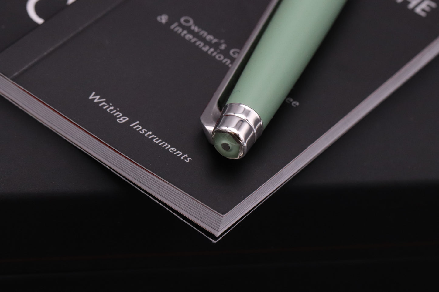 Caran d'Ache Leman Slim Vert de Gris Fountain Pen - Broad Nib