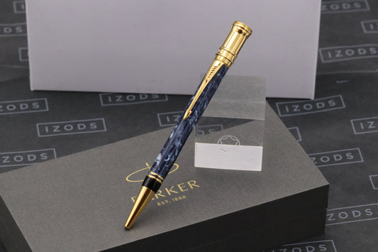 Parker Duofold Blue Marble Ballpoint Pen - MK1 - 1991