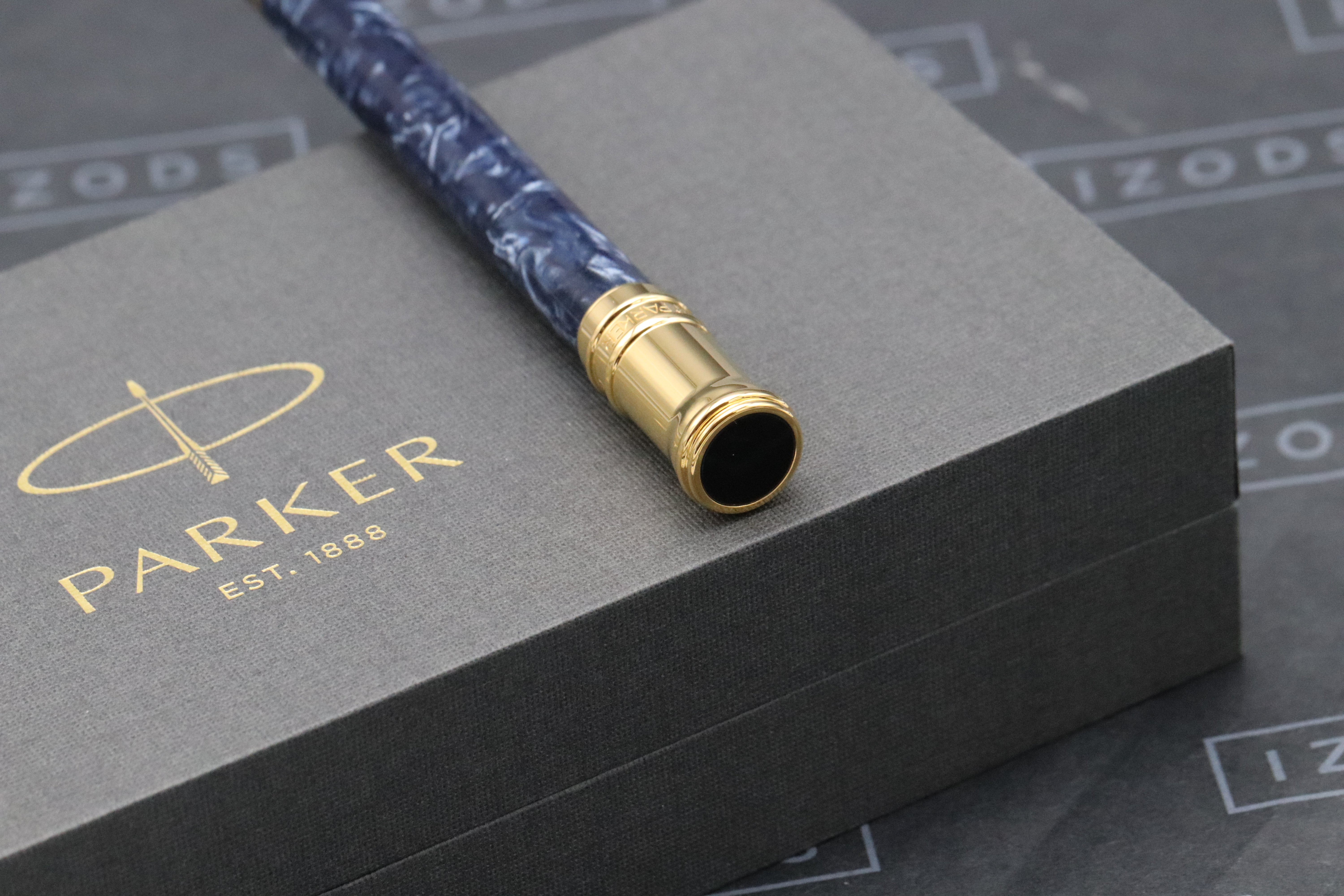 Parker Duofold Blue Marble Ballpoint Pen - MK1 - 1991 – IZODS