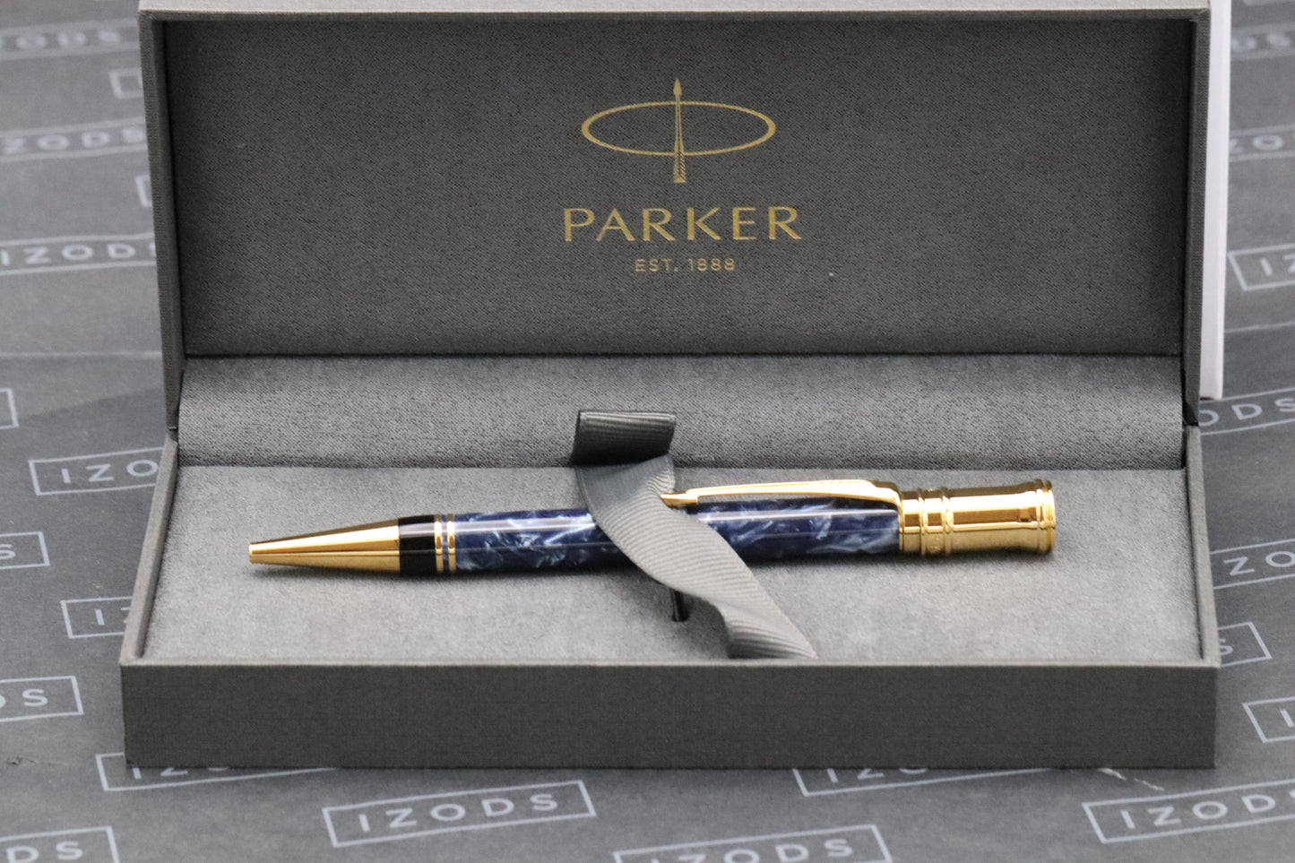 Parker Duofold Blue Marble Ballpoint Pen - MK1 - 1991