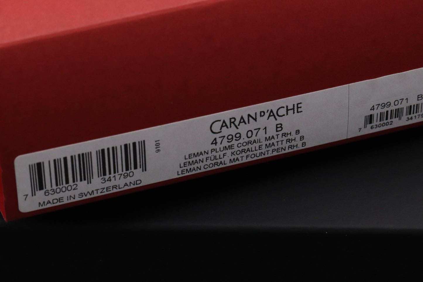 Caran d'Ache Leman Matte Coral Lacquer Fountain Pen