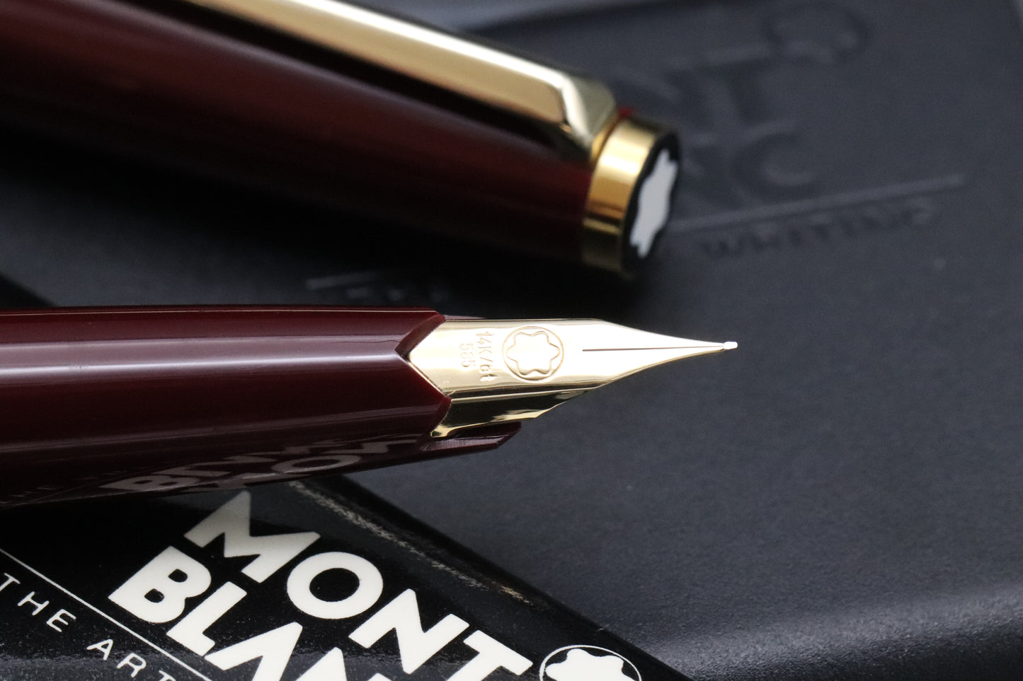 Montblanc 221 Bordeaux Fountain Pen - EF Nib