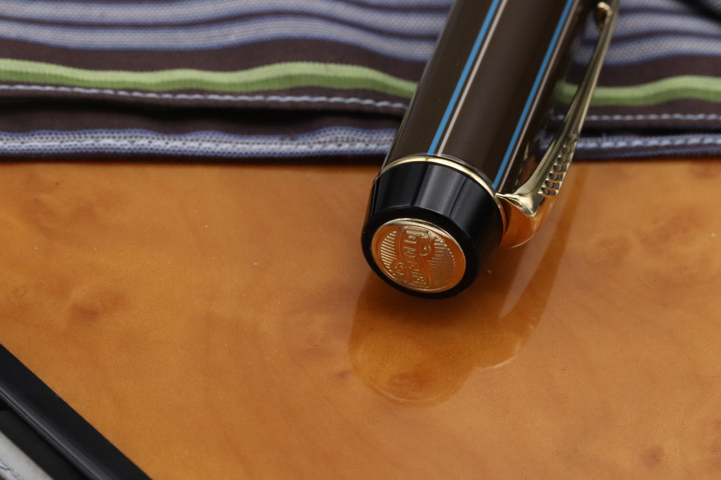Parker Centennial Chocolate Pinstripe Special Edition Fountain Pen - UNUSED
