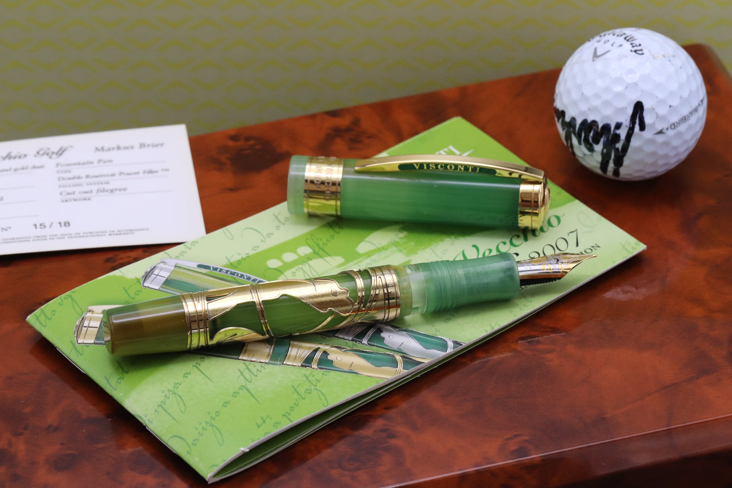 Visconti Ponte Vecchio Golf LE18 Markus Brier Fountain Pen - NEVER INKED