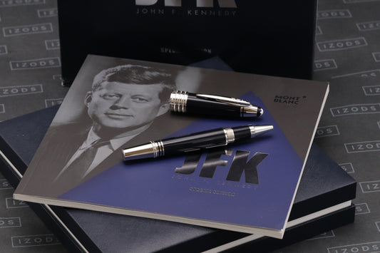 Montblanc Great Characters John F. Kennedy JFK Blue Rollerball Pen