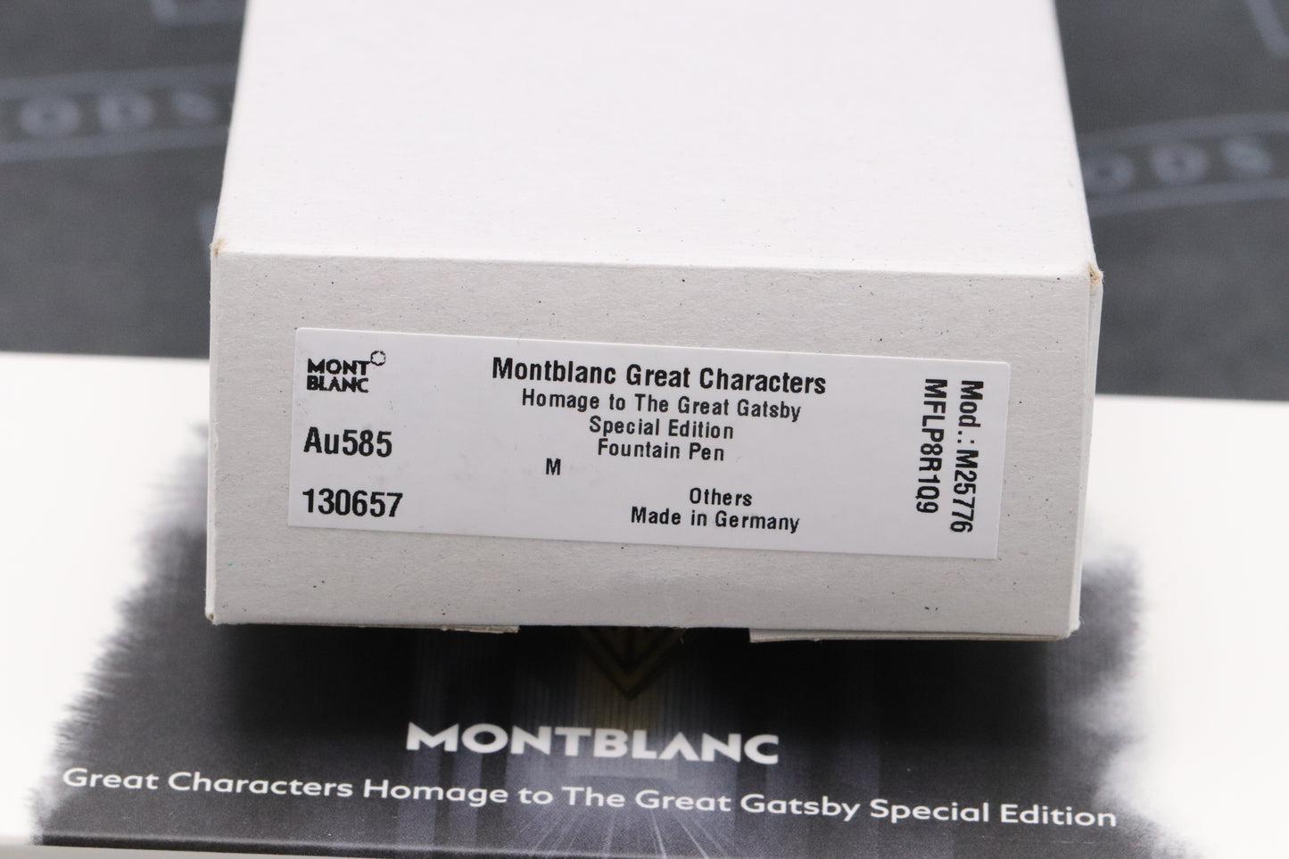 Montblanc Great Characters Homage To The Great Gatsby Fountain Pen - UNUSED
