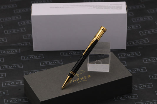 Parker Duofold Black GT Ballpoint Pen - MK1 - 1992