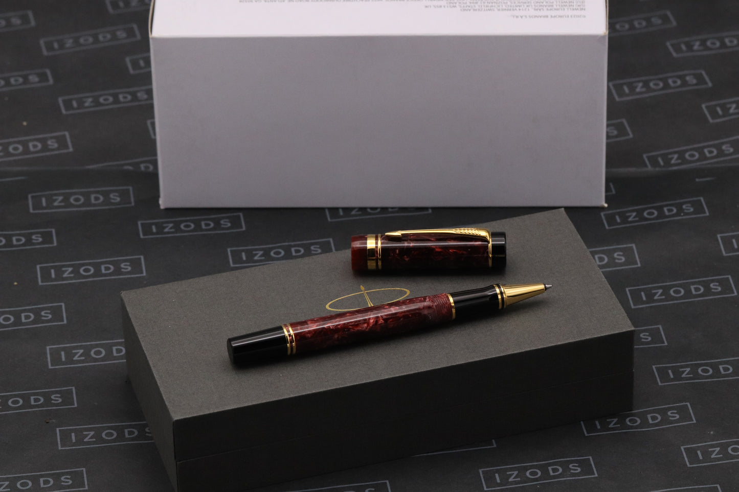 Parker Duofold Red Marble Rollerball Pen - MK1 - 1990