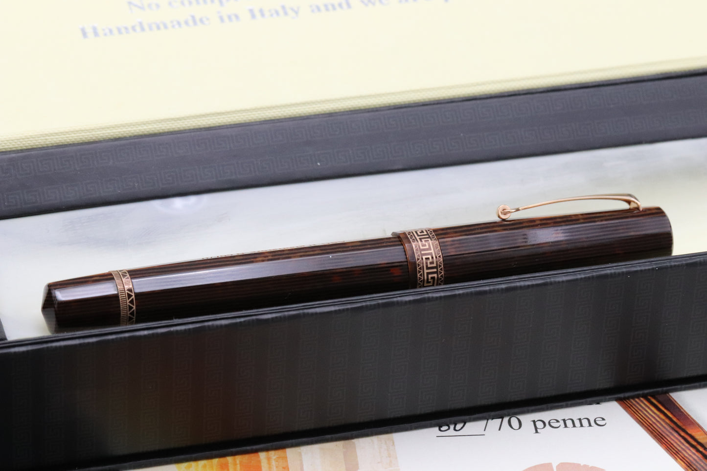 ASC IL Gladiatore Arco Bronze Celluloid LE70 Fountain Pen - #8 Magiflex Nib