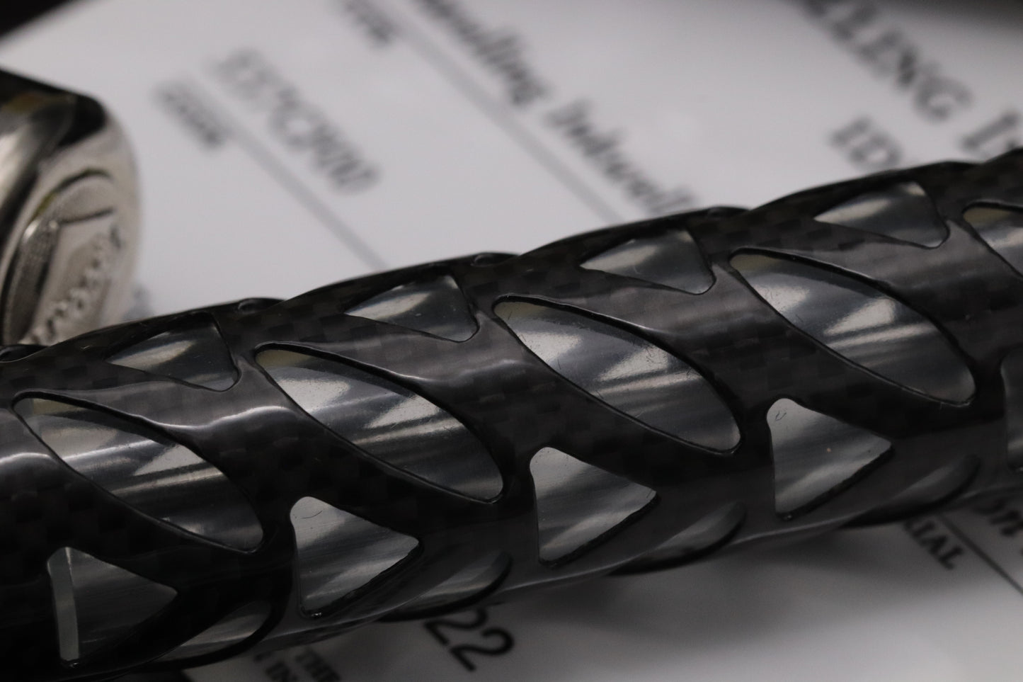 Visconti Carbon Fibre Skeleton LE22 Fountain Pen and Inkwell - UNUSED