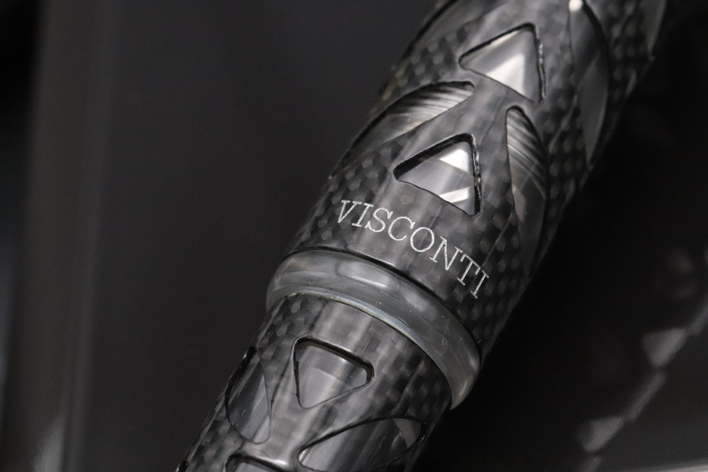 Visconti Carbon Fibre Skeleton LE22 Fountain Pen and Inkwell - UNUSED