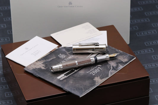 Graf von Faber-Castell Pen of the Year 2007 Petrified Wood Fountain Pen - UNUSED