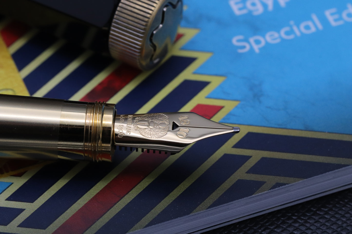 Montblanc Heritage Egyptomania Special Edition Black Fountain Pen - UNUSED - Fine Nib