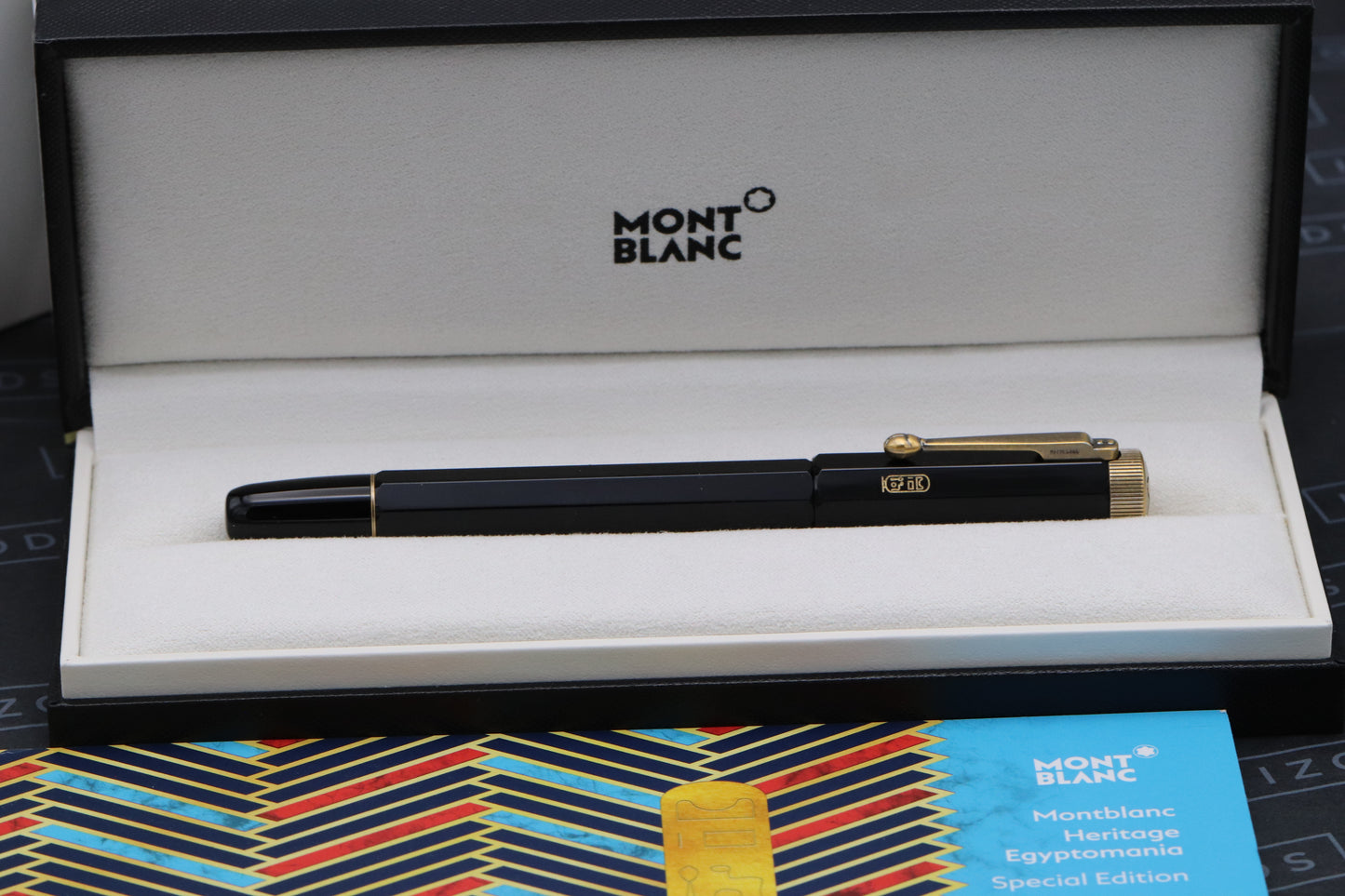 Montblanc Heritage Egyptomania Special Edition Black Fountain Pen - UNUSED - Fine Nib