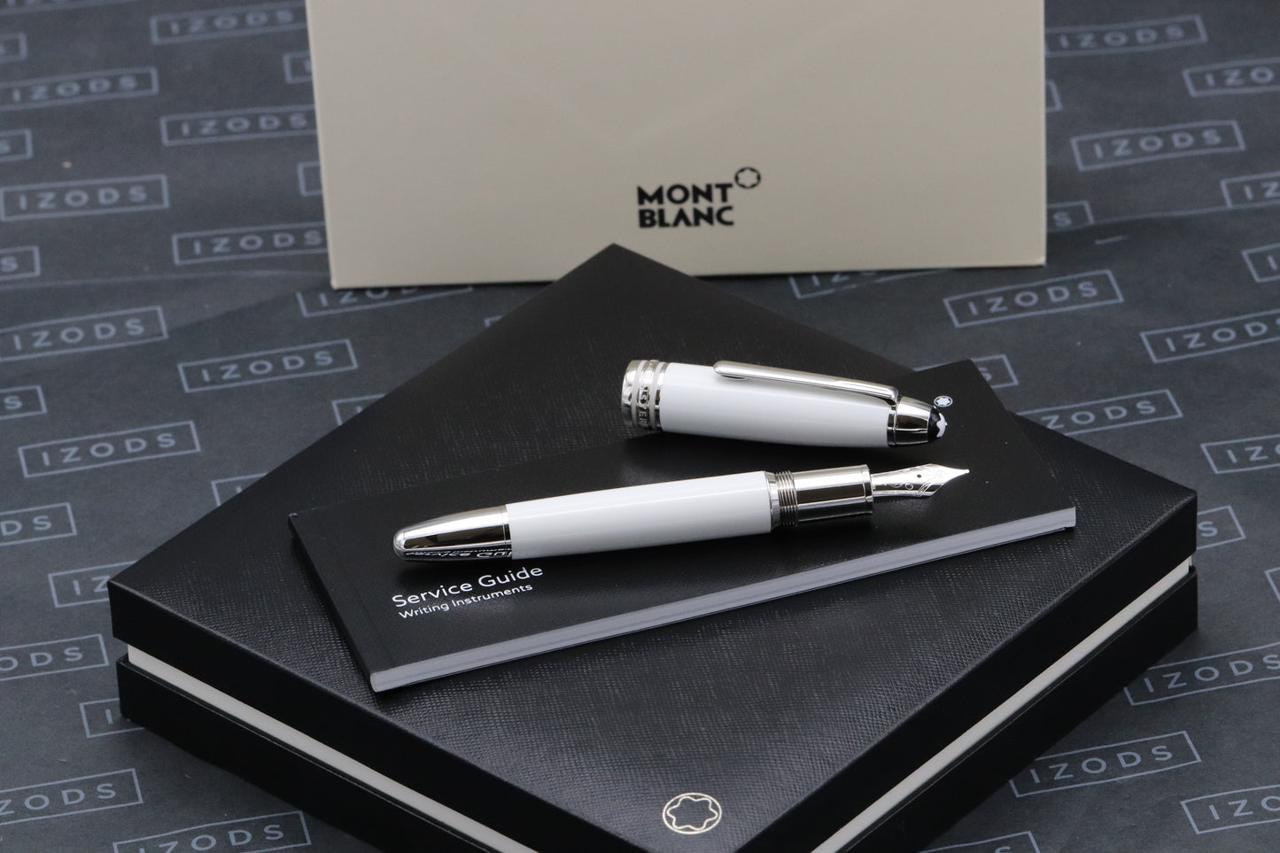 Montblanc Meisterstuck LeGrand White Solitaire Fountain Pen - NEW