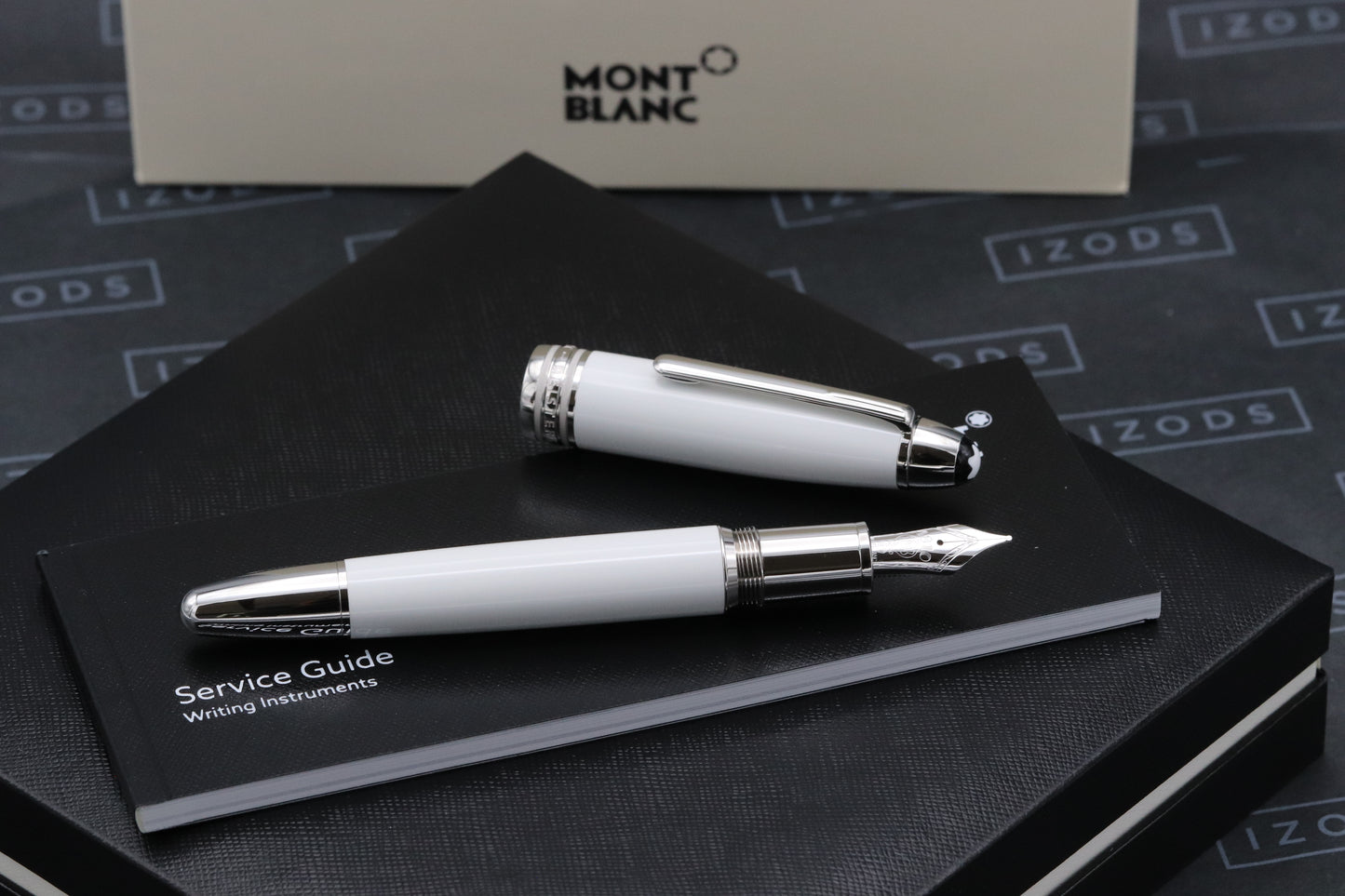 Montblanc Meisterstuck LeGrand White Solitaire Fountain Pen - NEW