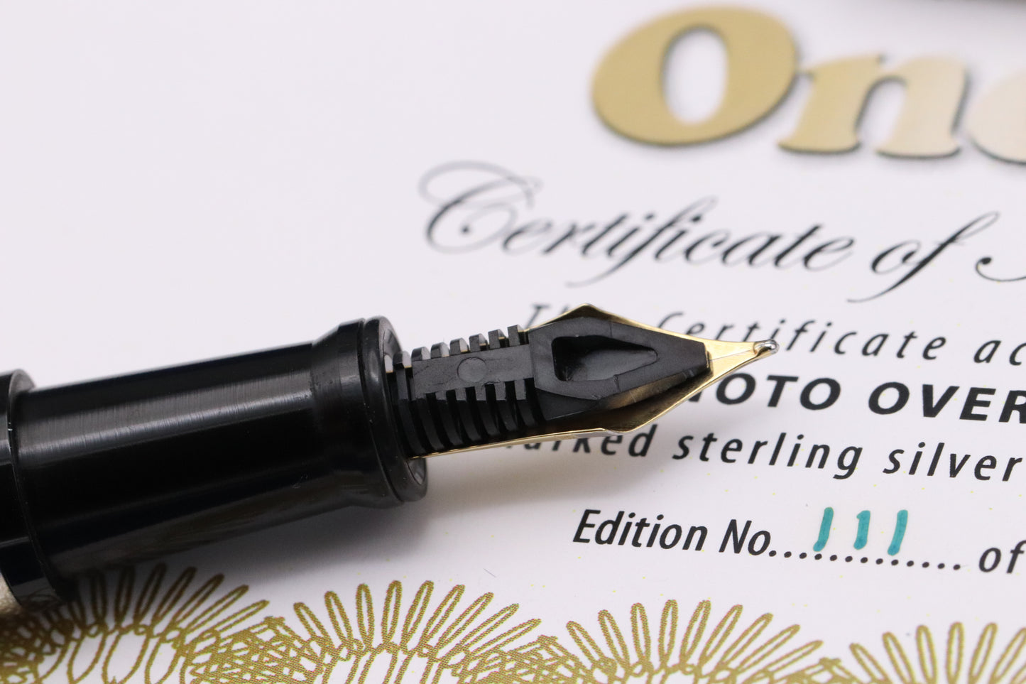 Onoto Overlay No. 1 Sterling Silver Henry Simpole LE500 Fountain Pen - UNUSED