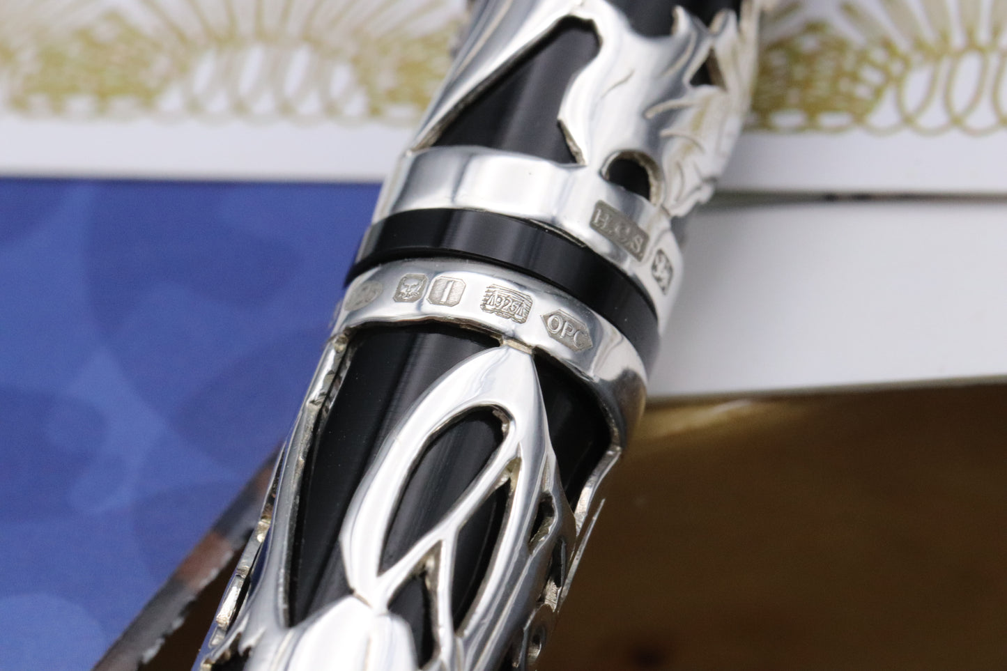 Onoto Overlay No. 1 Sterling Silver Henry Simpole LE500 Fountain Pen - UNUSED