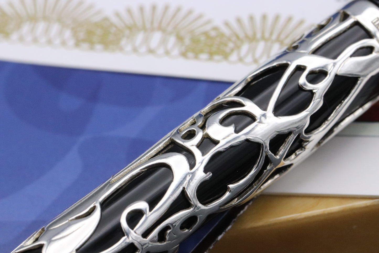 Onoto Overlay No. 1 Sterling Silver Henry Simpole LE500 Fountain Pen - UNUSED