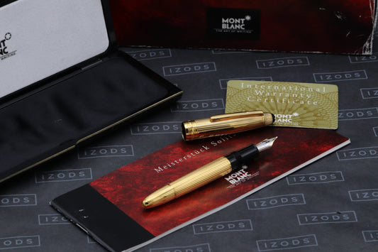 Montblanc Meisterstück 146 LeGrand Vermeil Pinstripe Fountain Pen - Serviced by MB June 26