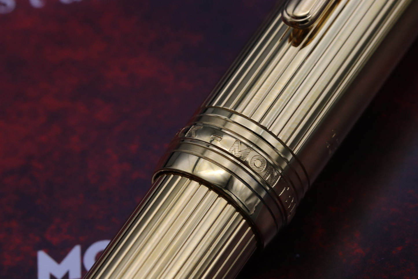 Montblanc Meisterstück 146 LeGrand Vermeil Pinstripe Fountain Pen - Serviced by MB June 26