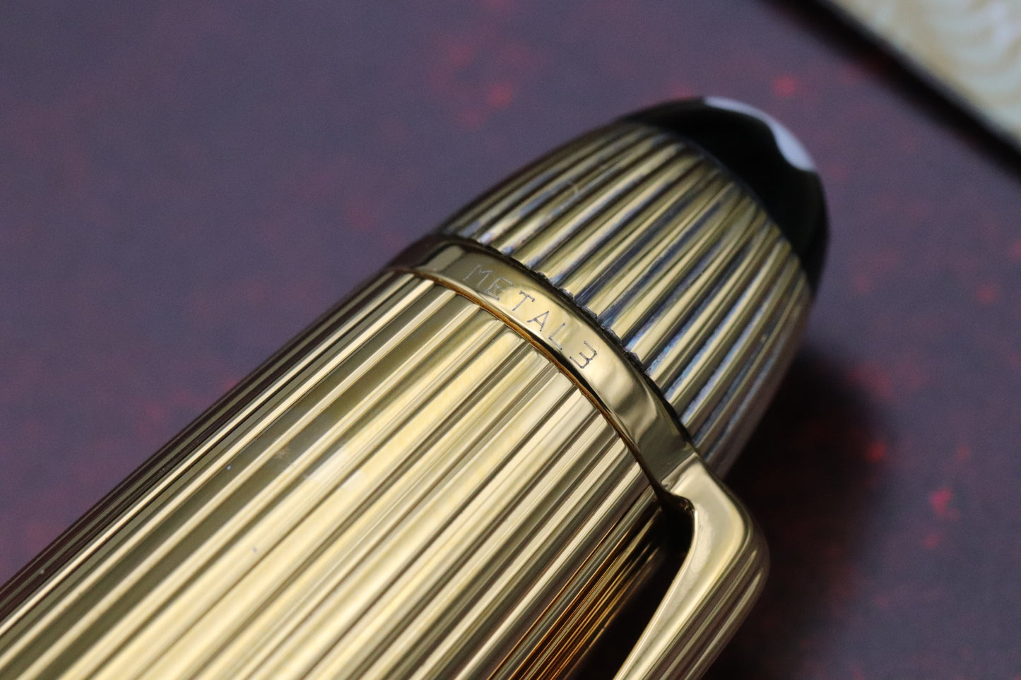 Montblanc Meisterstück 146 LeGrand Vermeil Pinstripe Fountain Pen - Serviced by MB June 26