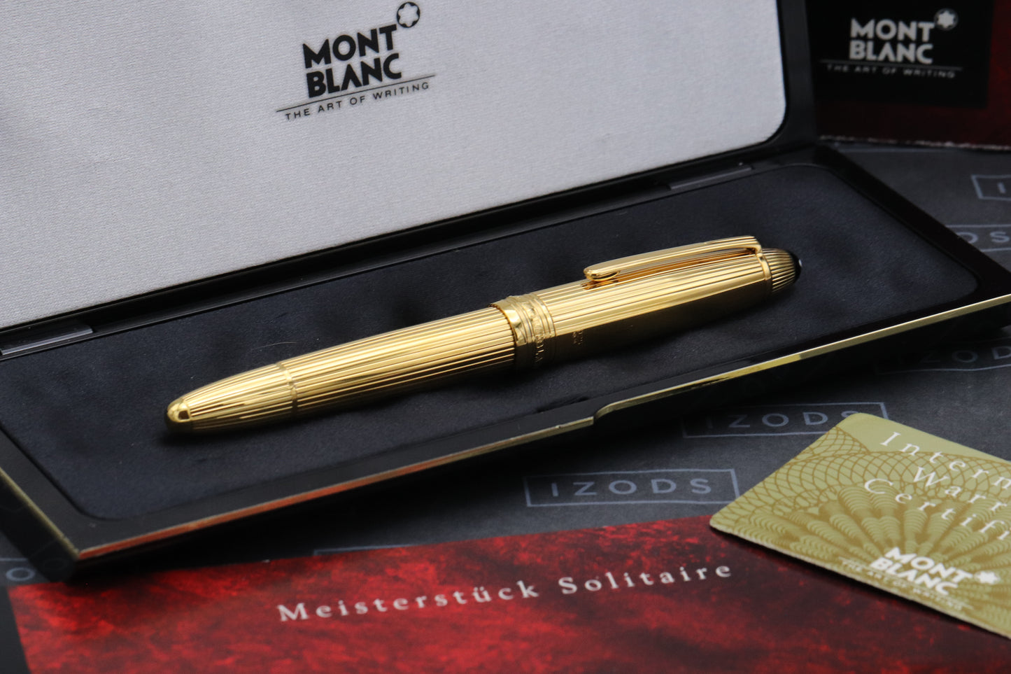 Montblanc Meisterstück 146 LeGrand Vermeil Pinstripe Fountain Pen - Serviced by MB June 26