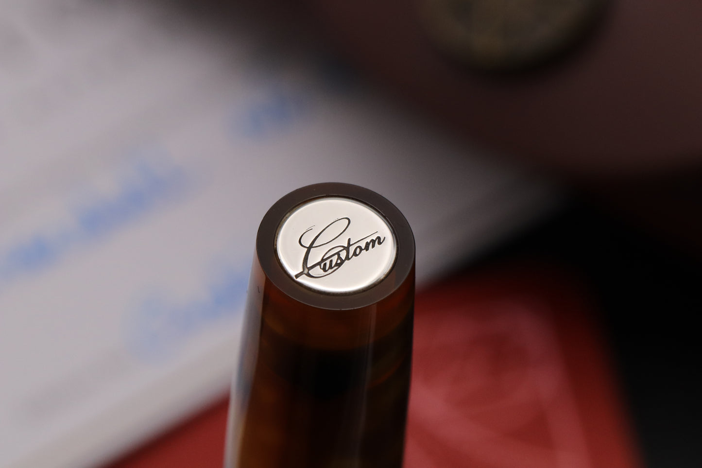 Onoto Magna Tortoiseshell Oceania Turtle Prototype Fountain Pen - EF #8 Ti Nib